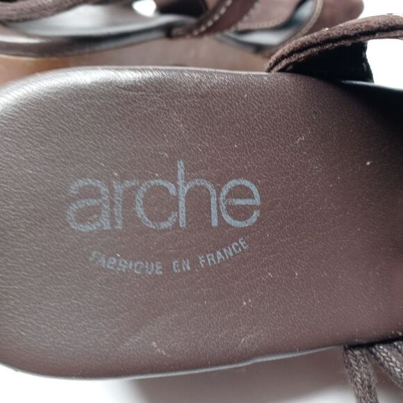 Arche brown leather sandals size 38 - Picture 5 of 6